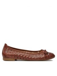 Caprice Baleriny 9-22109-42 Brązowy. Brązowe baleriny Caprice, bez wzorów, ze skóry, bez obcasa, bez zapięcia. Za 208.99 zł.