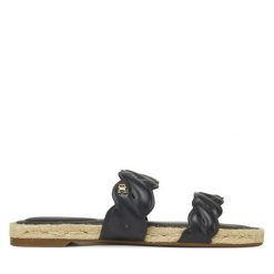 Espadryle Tommy Hilfiger. Czarne espadryle Tommy Hilfiger, bez wzorów, bez obcasa. Za 389.99 zł.