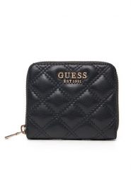 Guess Mały Portfel Damski SWQG87 48137 Czarny. Czarne portfele Guess, z aplikacjami, ze skóry. Za 139.99 zł.