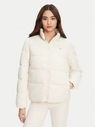 Guess Kurtka zimowa V4YL03 WFUD0 Écru Regular Fit. Kurtki Guess, na zimę, xl, z aplikacjami, z syntetyku, bez kaptura. Za 409.99 zł.