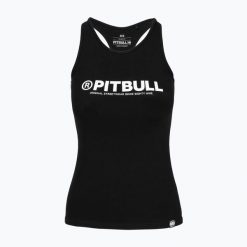 Tank top damski Pitbull R Tank Top. Czarne topy Arena, m, bez wzorów, sportowe, bez kołnierzyka, bez ramiączek. Za 79.99 zł.
