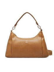 Tommy Hilfiger Torebka Th Essential Shoulder Bag AW0AW18373 Brązowy. Brązowe torebki klasyczne Tommy Hilfiger, bez wzorów, ze skóry, bez dodatków. Za 529.99 zł.