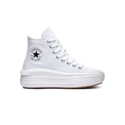 Trampki damskie Converse Chuck Taylor All Star Move Platform Hi. Białe buty sportowe lifestyle Converse, bez wzorów, retro, bez zapięcia. Za 378.55 zł.