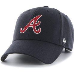 Czapka baseballowa MLB Atlanta Braves '47 MVP 47 Brand. Niebieskie czapki z daszkiem 47 Brand, bez wzorów. Za 157.00 zł.