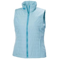 Damska kurtka bez rękawów Helly Hansen Crew Insulator 2.0. Niebieskie kurtki Helly Hansen, bez wzorów, z mikrofibry, sportowe, bez kaptura. Za 599.00 zł.