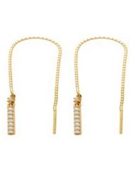 OR ÉCLAT Złote kolczyki "Jolies pendantes" z cyrkoniami rozmiar: onesize. Żółte kolczyki Or Éclat, z cyrkonią, złote. Za 652.99 zł.