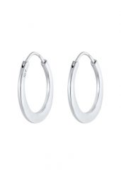 Elli PREMIUM Damskie kolczyki kreole Basic ze srebra próby 925 Sterling Silver Kolczyki koła 1 ct. Szare kolczyki Elli PREMIUM, srebrne. Za 279.64 zł.