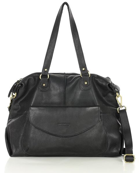 Shopper bag torebka skórzana A4 do pracy - MARCO MAZZINI czarna. Czarne shopper bag bez wzorów, ze skóry, biznesowe, bez dodatków. Za 539.00 zł.