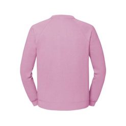 Bluza Fruit Of The Loom Classic Raglan Adult Pink Claro. Białe bluzy fruit of the loom, na zimę, bez wzorów, z bawełny, klasyczne, bez ramiączek, bez kaptura. Za 171.99 zł.