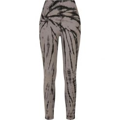 Legginsy Damskie Z Bawełny Tie Dye Z Wysokimi Stanami. Czarne legginsy Urban Classics, bez wzorów, z bawełny, sportowe. Za 121.99 zł.