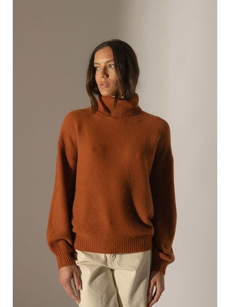 Perfect Cashmere Kaszmirowy golf "Pemba" w kolorze jasnobrązowym rozmiar: XXL. Brązowe swetry Perfect Cashmere, xxl, bez wzorów, z kaszmiru, bez ramiączek. Za 981.37 zł.