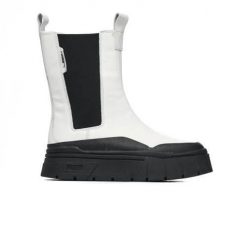 Buty do chodzenia damskie Puma Mayze Stack Chelsea Wns. Białe buty treningowe Puma, na zimę, bez wzorów, z kauczuku, za kostkę, bez zapięcia, trekkingowe. Za 209.00 zł.