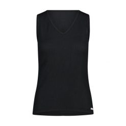 Damski tank top CMP. Czarne topy CMP, bez wzorów, sportowe, bez kołnierzyka, bez ramiączek. Za 159.00 zł.