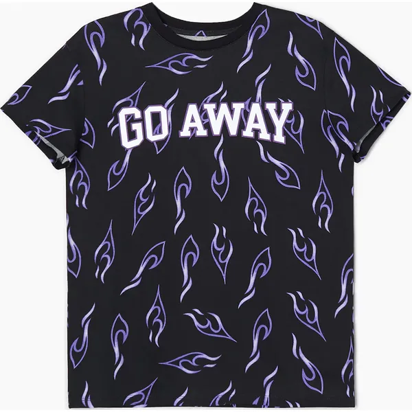 T-shirt oversize z nadrukami - Czarny. Czarne t-shirty Cropp, l, bez wzorów, bez kołnierzyka, bez ramiączek. W wyprzedaży za 39.99 zł.