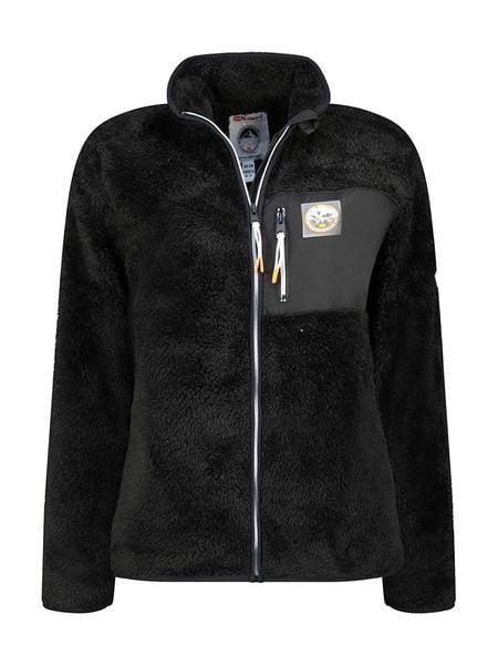 Geographical Norway Kurtka polarowa "Upecious" w kolorze czarnym rozmiar: XL. Czarne kurtki Geographical Norway, xl, bez wzorów, z polaru, bez kaptura. Za 104.89 zł.