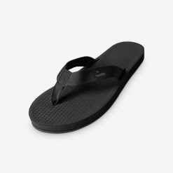 Klapki damskie - Easy Living Lite Black. Czarne klapki INDOSOLE, bez wzorów, z nylonu, sportowe, bez obcasa, bez zapięcia. Za 132.00 zł.