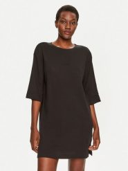 Boss Koszula nocna Betty 50520250 Czarny Relaxed Fit. Czarne koszule nocne Boss, s, bez wzorów, z bawełny, bez ramiączek. Za 299.99 zł.