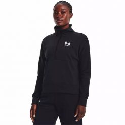 Bluza damska Under Armour Rival Fleece HZ S. Czarne bluzy Under Armour, s, bez wzorów, bez kaptura. Za 179.99 zł.