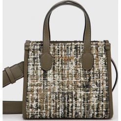 Guess torebka kolor zielony. Zielone listonoszki Guess, z aplikacjami, na ramię, bez dodatków. Za 579.99 zł.