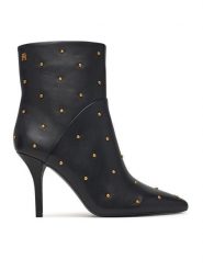 Tommy Hilfiger Botki High Heel Ankle Boot With Studs FW0FW09558 Czarny. Czarne botki Tommy Hilfiger, bez wzorów, bez obcasa, na szpilce, bez zapięcia. Za 849.99 zł.