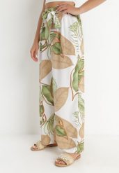 Białe Spodnie Grady. Białe jeansy Born2be, l, z aplikacjami, z jeansu, eleganckie, z podwyższonym stanem, długie. W wyprzedaży za 67.99 zł.