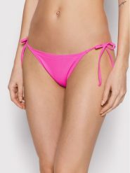 Guess Dół od bikini E02O21 LY00K Różowy. Czerwone bikini Guess, z aplikacjami, z syntetyku. Za 99.99 zł.