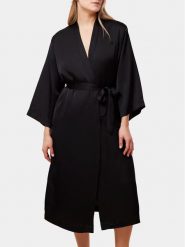 Triumph Szlafrok Robes Satin Robe 01 10216534 Czarny. Czarne szlafroki damskie Triumph, bez wzorów, z syntetyku, bez ramiączek. Za 299.99 zł.