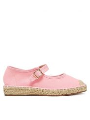 DeeZee Espadryle Q88-512-1 Różowy. Czerwone espadryle DeeZee, bez wzorów, z materiału, bez obcasa. Za 59.99 zł.