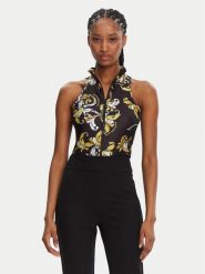 Versace Jeans Couture Body 78HAM207 Czarny Slim Fit. Czarne body i gorsety Versace Jeans Couture, bez wzorów, z jeansu, bez ramiączek. Za 549.99 zł.