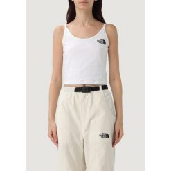 Bezrękawnik Kobieta THE NORTH FACE Slim Crop Tank. Białe topy sportowe The North Face, bez wzorów, z bawełny. Za 178.70 zł.
