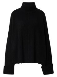 LeGer Sweter "Rafaela" w kolorze czarnym rozmiar: 36. Czarne swetry LeGer, bez wzorów, prążkowane, bez ramiączek. Za 183.59 zł.