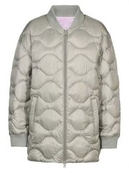 Herrlicher Płaszcz pikowany w kolorze jasnoszarym rozmiar: XS. Szare płaszcze Herrlicher, xs, bez wzorów, bez kaptura. Za 295.99 zł.