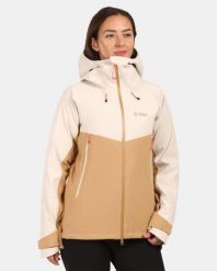 Damska kurtka hardshell Kilpi TRINITY-W. Brązowe kurtki narciarskie Kilpi, l, bez wzorów, z hardshellu, bez kaptura, narciarskie. Za 1,248.29 zł.
