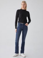 LTB Dżinsy "Fallon" - Flare fit - w kolorze granatowym rozmiar: W27/L32. Niebieskie jeansy LTB, l, z aplikacjami, klasyczne. Za 97.05 zł.