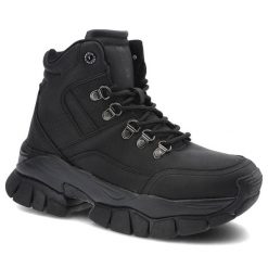 Czarne Botki Big Star Damskie Modne Buty Sportowe. Czarne botki BIG STAR, na jesień, bez wzorów, ze skóry ekologicznej, retro, bez zapięcia. Za 179.00 zł.