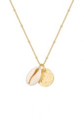 Elli Damski łańcuszek z zawieszką kulka płytka muszla kauri w srebrze 925 Sterling Silver Naszyjniki 1 ct. Szare łańcuszki Elli, z materiału, srebrne. Za 328.99 zł.
