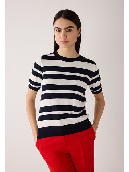 More & More Sweter w kolorze czarno-białym rozmiar: 38. Białe swetry More & More, bez wzorów, bez ramiączek. Za 153.71 zł.