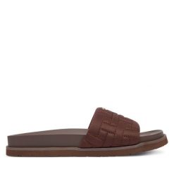 Klapki Gant. Brązowe klapki Gant, bez wzorów, bez obcasa, bez zapięcia. Za 329.99 zł.
