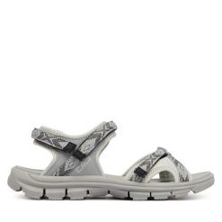 Sandały CMP. Szare sandały CMP, bez wzorów, sportowe, bez obcasa, bez zapięcia. Za 209.99 zł.