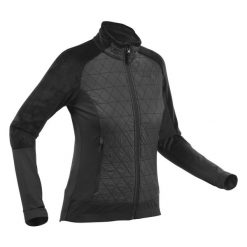 Polar turystyczny damski hybrydowy SH900 X-Warm. Niebieskie bluzy z polaru QUECHUA, l, bez wzorów, z materiału, trekkingowe. Za 199.99 zł.