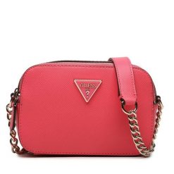 Torebka Guess. Czerwone listonoszki Guess, z aplikacjami, bez dodatków. Za 409.99 zł.