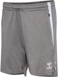 Szorty damskie Hummel Lead 2.0. Szare szorty sportowe Hummel, bez wzorów, z materiału, z standardowym stanem, do piłki ręcznej. Za 167.00 zł.