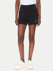 EA7 Emporio Armani Szorty sportowe 7W000269 AF12482 UC001 Czarny Regular Fit. Czarne szorty sportowe EA7 Emporio Armani, bez wzorów, z syntetyku. Za 339.99 zł.