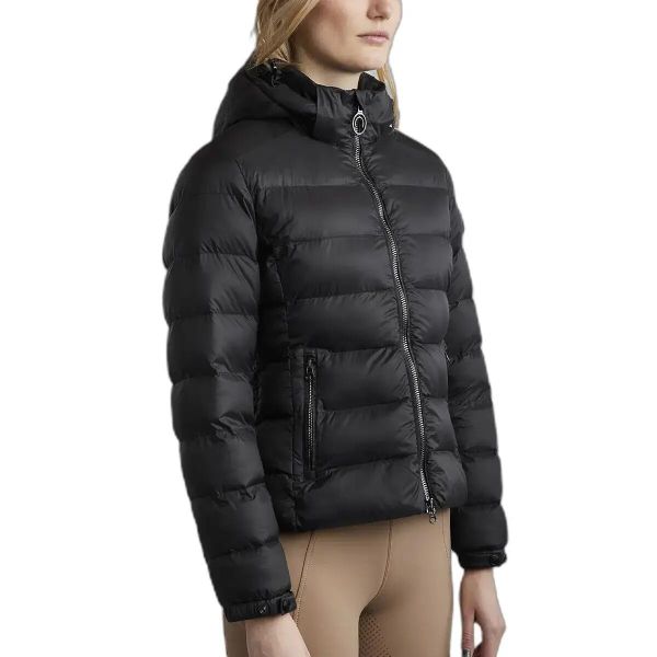 Damska kurtka z kapturem Montar Athena Refined. Czarne kurtki MONTAR, l, bez wzorów, z poliesteru, eleganckie, z kapturem. Za 862.00 zł.