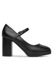 DeeZee Czółenka 3995-1 Czarny. Czarne czółenka DeeZee, bez wzorów, z materiału, bez obcasa, bez zapięcia. Za 149.99 zł.