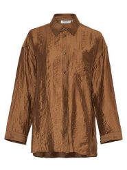 MOSS COPENHAGEN Koszula "Chris" w kolorze jasnobrązowym rozmiar: XS/S. Brązowe koszule Moss Copenhagen, s, bez wzorów, bez kołnierzyka, bez ramiączek. Za 113.90 zł.