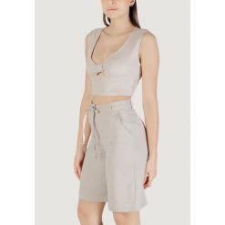 Stanik opaska Kobieta ONLY Onljany S/L Twist Top Jrs. Brązowe biustonosze sportowe ONLY, bez wzorów. Za 125.75 zł.