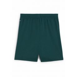 Młodzieżowe szorty RC Lens 24/25 PUMA Varsity Green White. Biała szorty Puma, bez wzorów, ze lnu, młodzieżowe. W wyprzedaży za 154.90 zł.