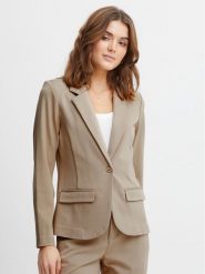 Fransa Marynarka 20611867 Beżowy Regular Fit. Brązowe marynarki i żakiety Fransa, l, bez wzorów, z syntetyku, bez ramiączek. Za 159.99 zł.