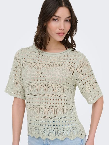 JDY Sweter "Sun Lay" w kolorze khaki rozmiar: L. Brązowe swetry JDY, l, bez wzorów, bez ramiączek. Za 89.95 zł.
